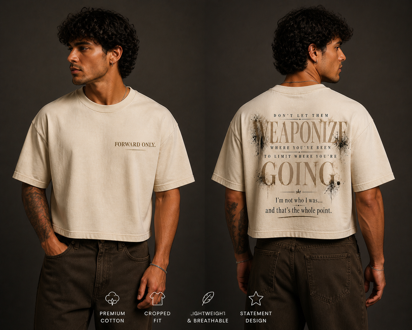 Forward Only Cropped Tee