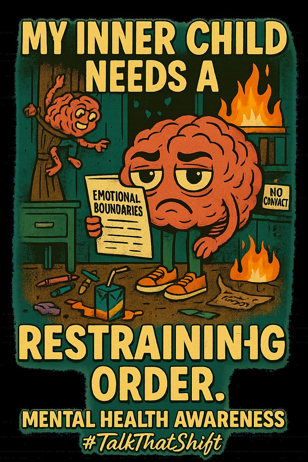 MY INNER CHILD NEEDS A RESTRAINING ORDER